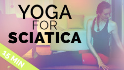 Yoga for Sciatica & Low Back Pain (15 min)