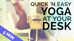 Quick Yoga at Your Desk | Chair Yoga to Stretch You Out (5 min)