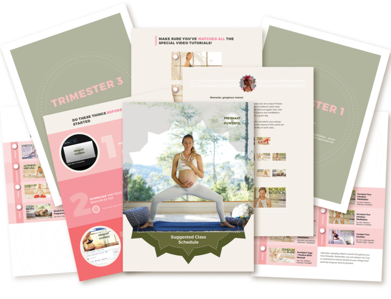 pregnant and powerful yoga course materials 