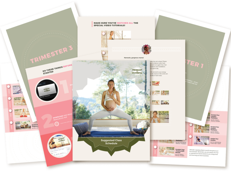 pregnant and powerful yoga course materials 