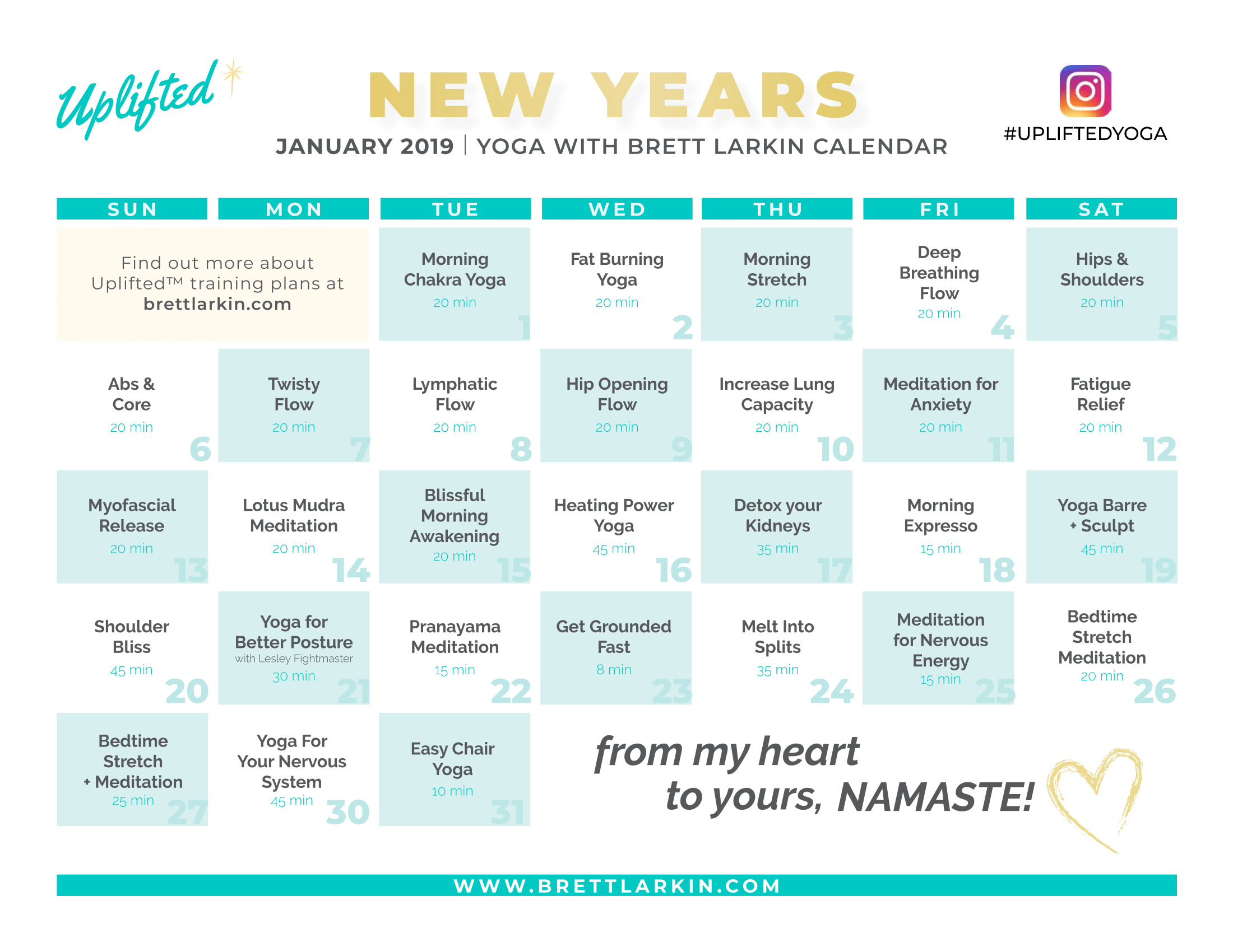 january 2019 calendar