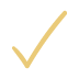 custom golden checkmark for uplifted yoga