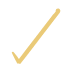 custom golden checkmark for uplifted yoga