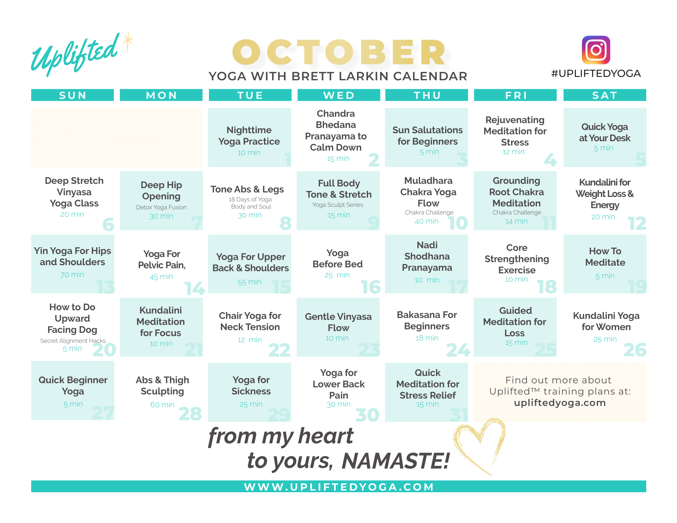 april 2019 calendar