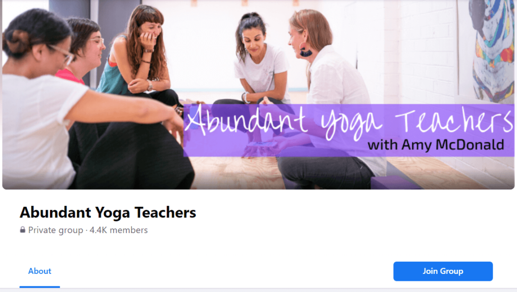 abundant yoga teacher marketing group