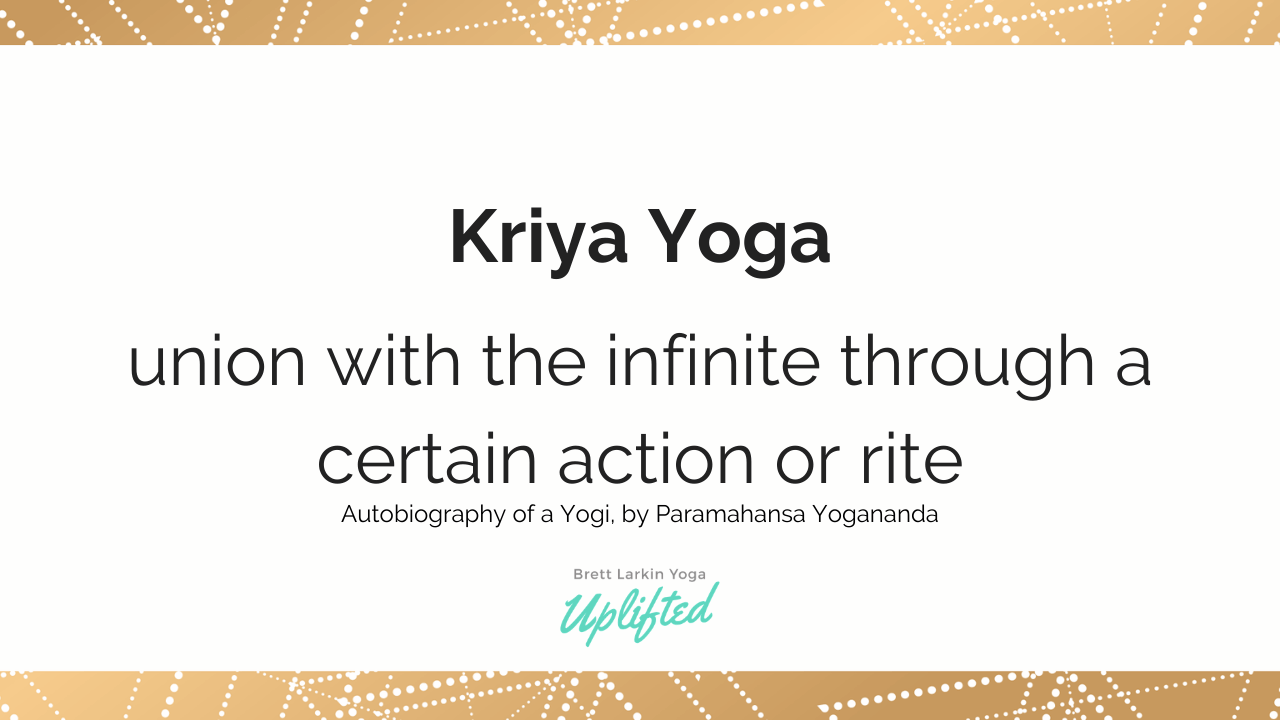 definition of kriya yoga