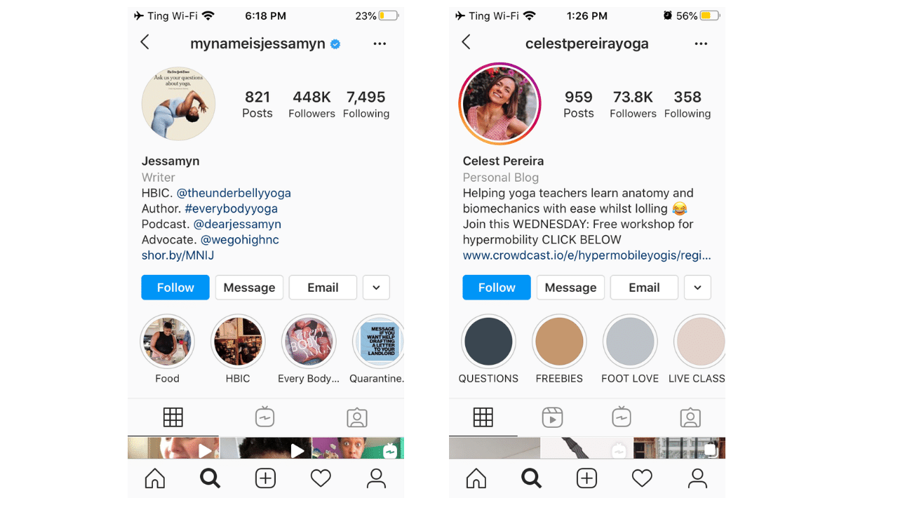instagram business account examples