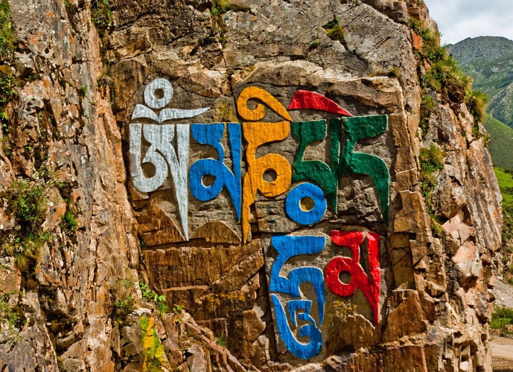 buddhist mani stones