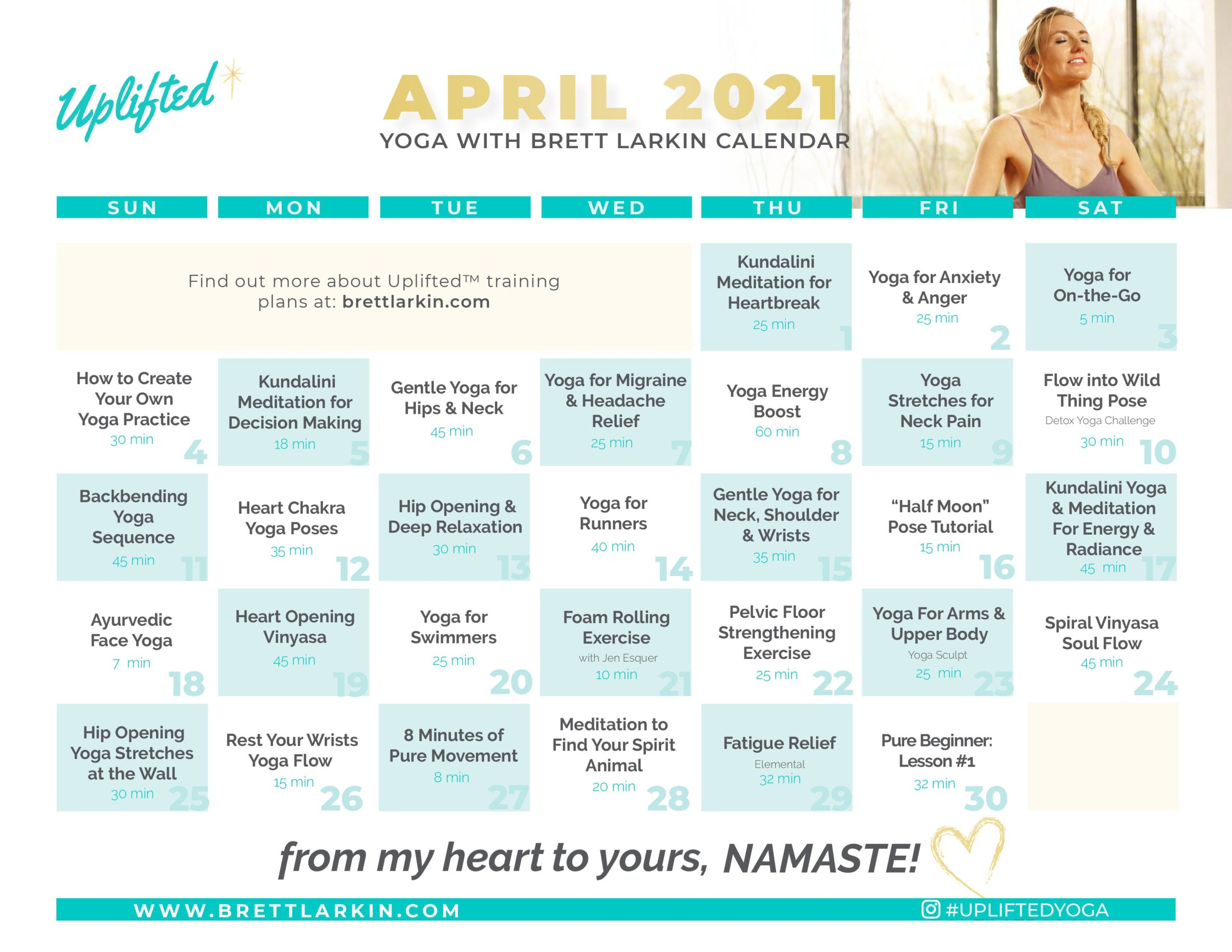 april 2019 calendar