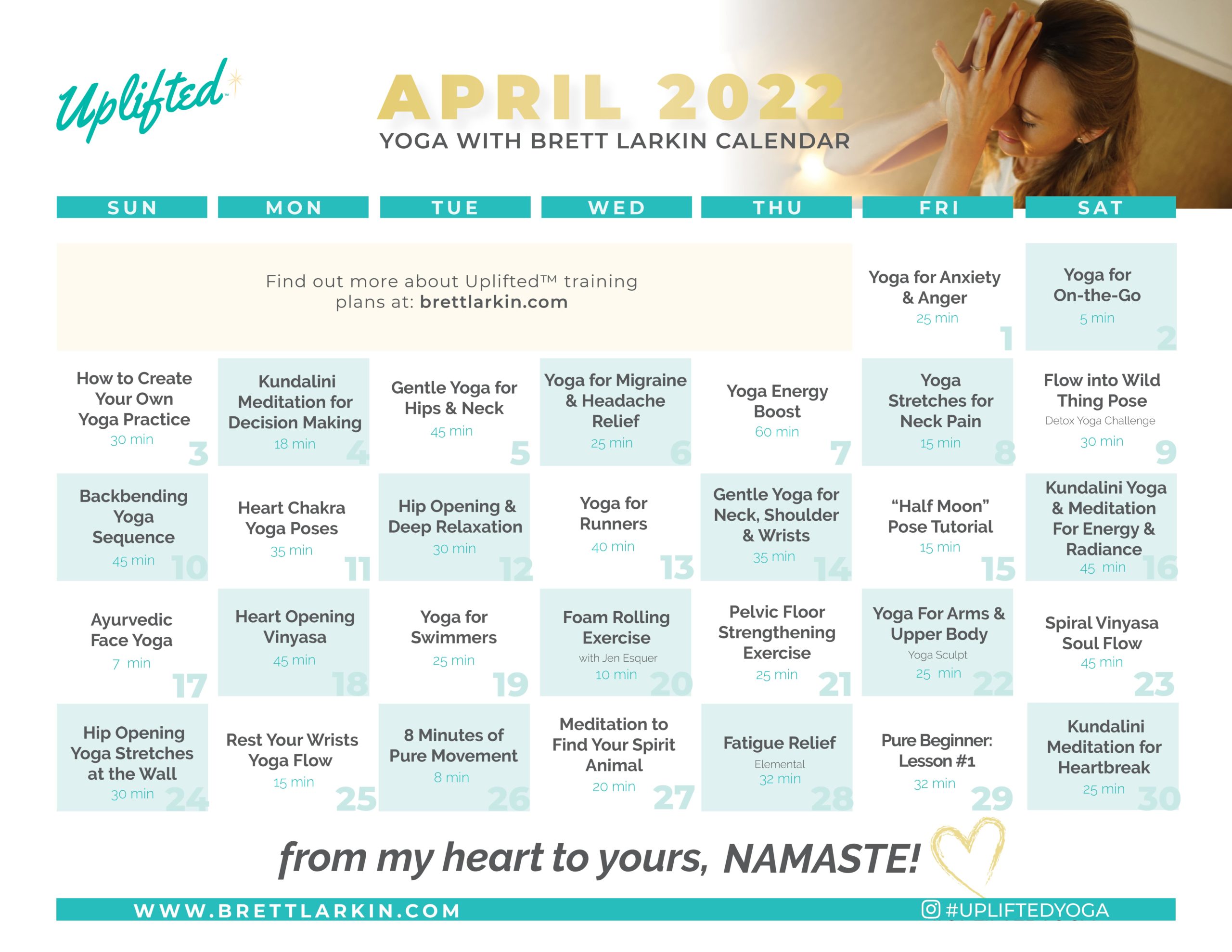 april 2019 calendar
