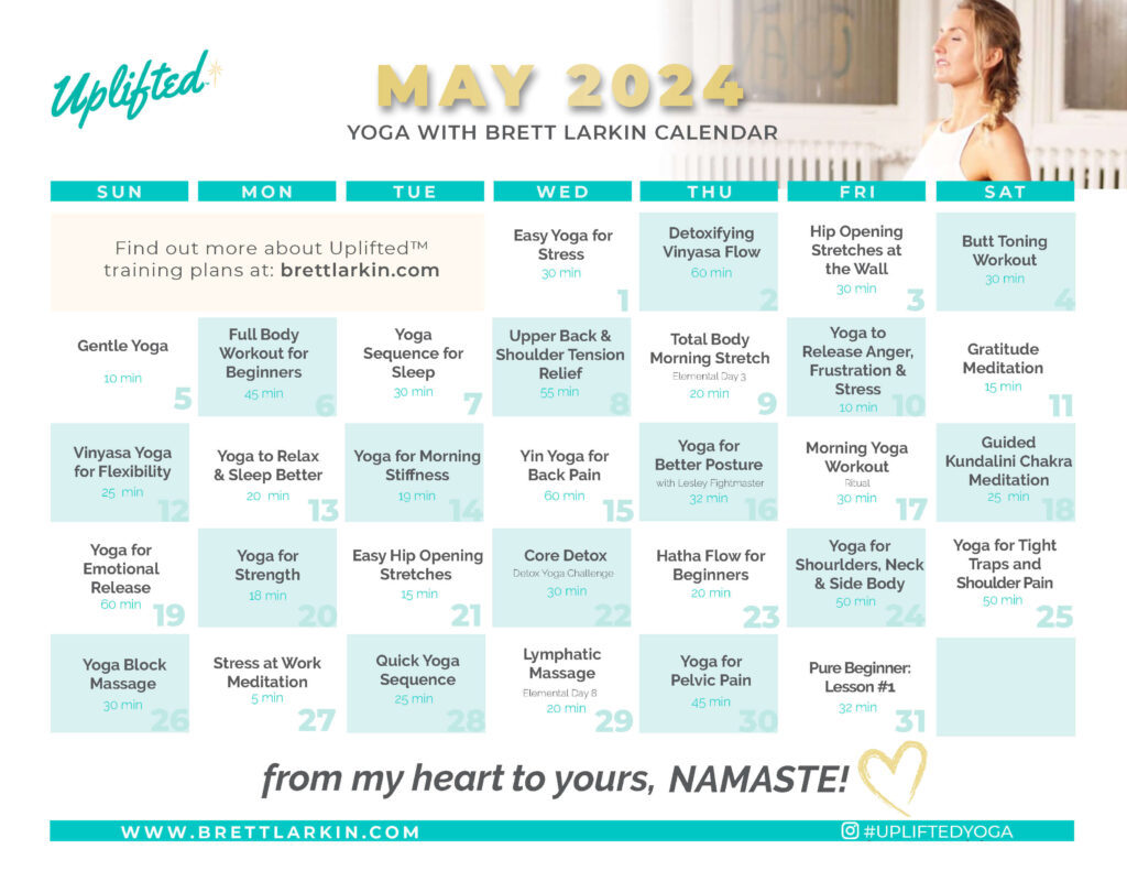 Yoga Calendar May 2024