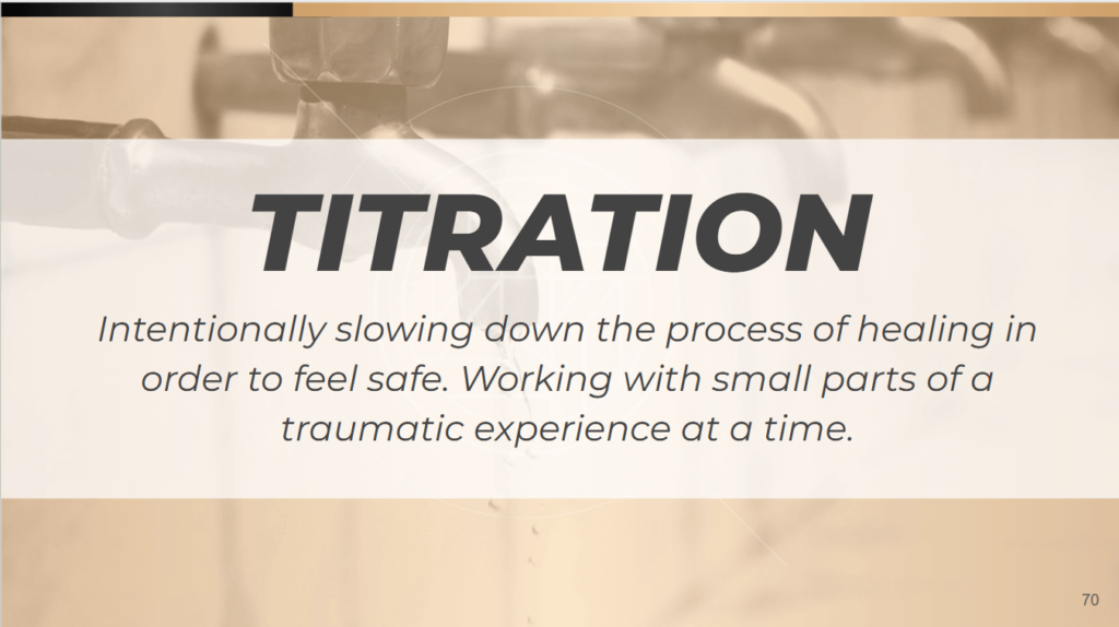 titration in somatic yoga