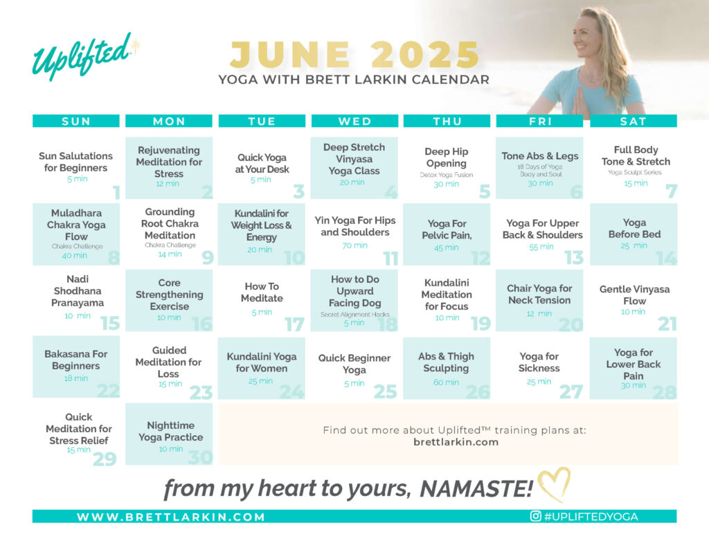yoga calendar june 2025