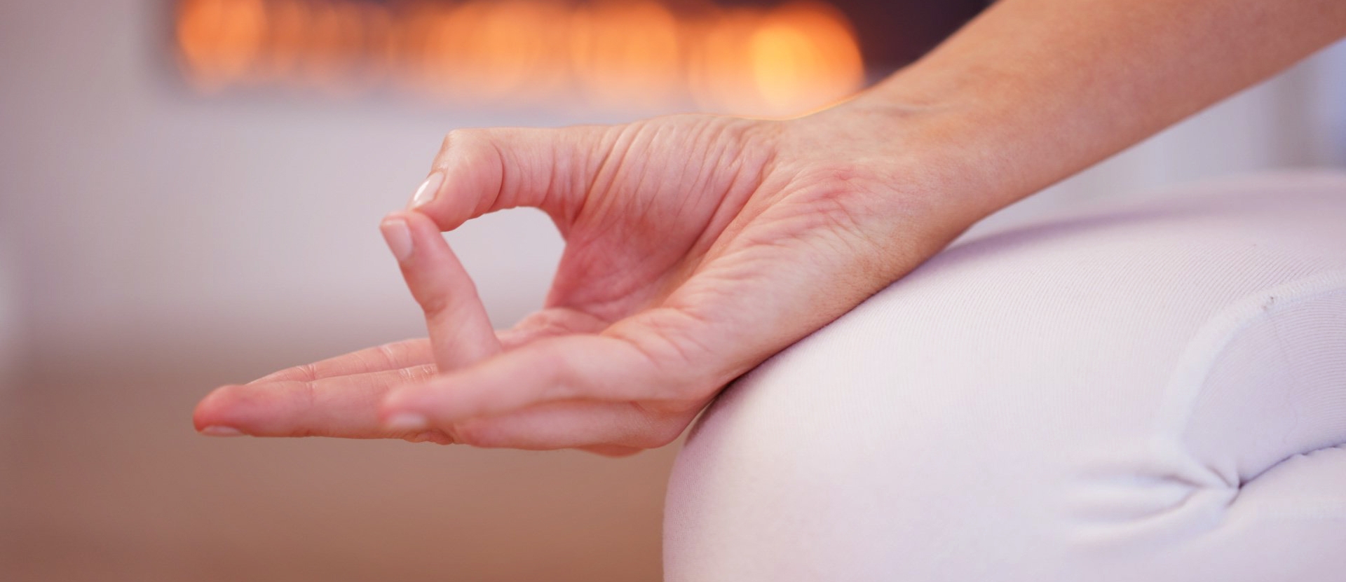 Kundalini yoga mudra with thumb touching ring finger — Tantrik breath and somatic awareness gesture Kundalini yoga mudra with thumb touching ring finger — Tantrik breath and somatic awareness gesture