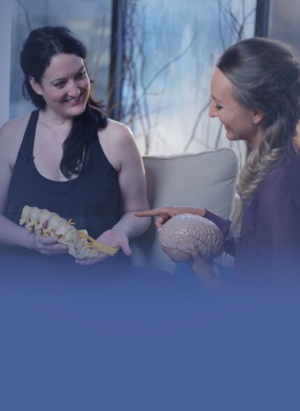 advanced anatomy in uplifted 300 hour yoga certification - holding brain 